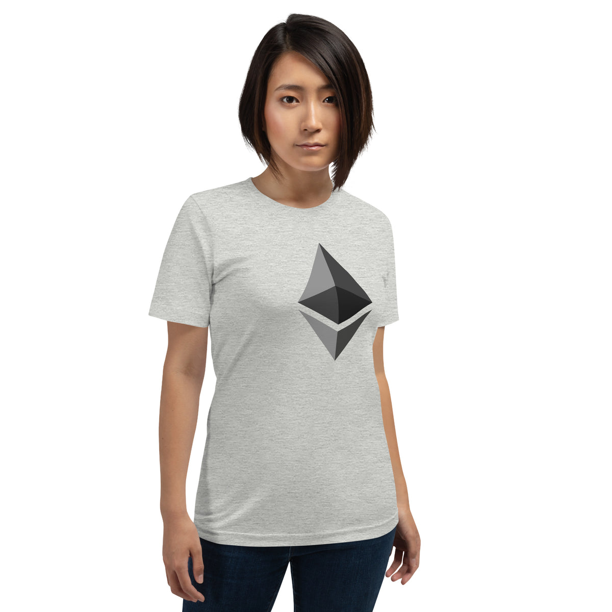 ETH T-Shirt worn by a model
