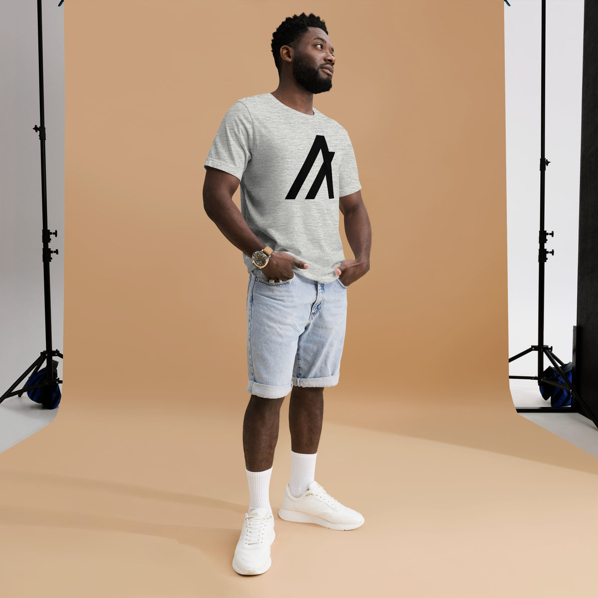 ALGO T-Shirt worn by a model