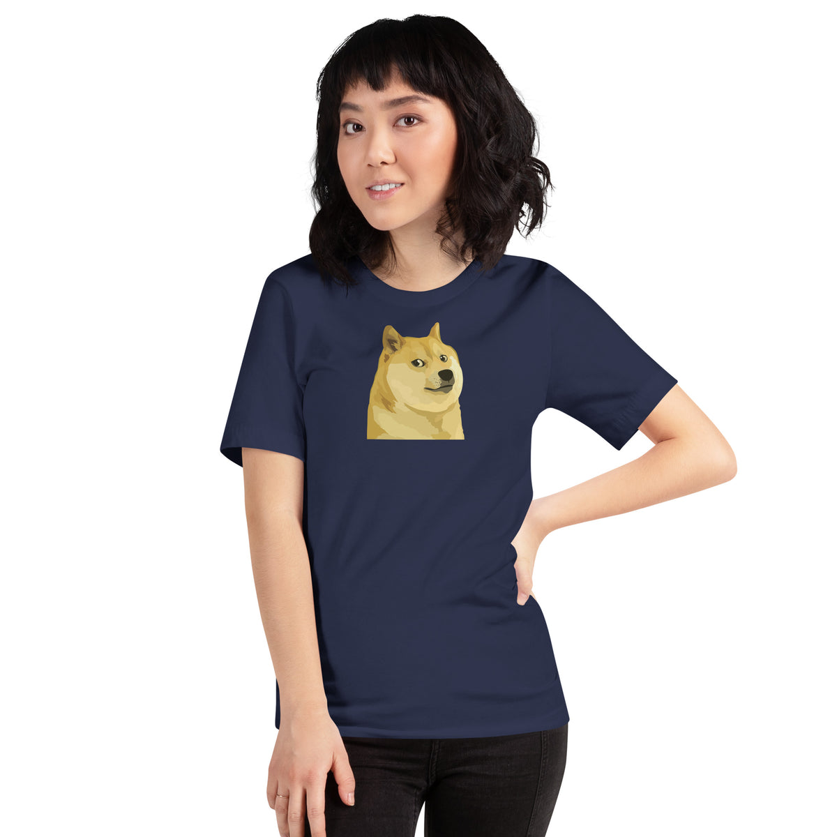 DOGE T-Shirt worn by a model