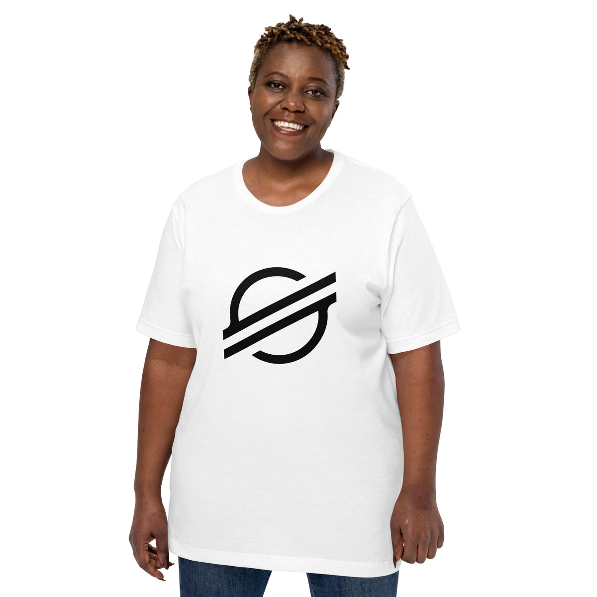 XLM T-Shirt worn by a model