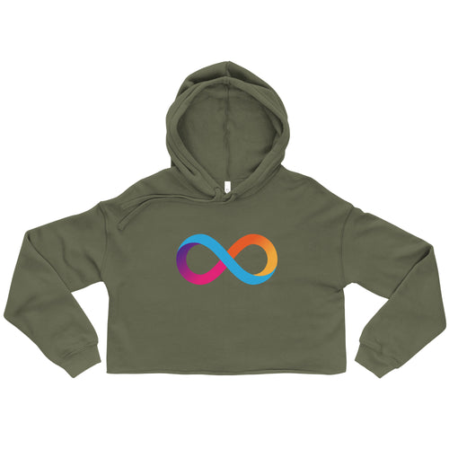 Internet Computer Crop Hoodie - ICP