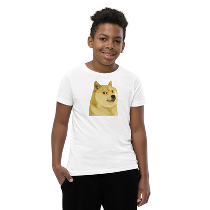 DOGE Kids T-Shirt worn by a model